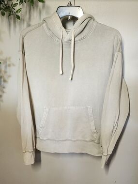American Eagle Outfitters Super Soft Light Gray Pullover Hoodie Men's Medium